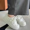Fashion Women's Sports Shoes Summer Women's Sports Thick-Soled Shoes Mesh Lace-up Women's Casual Fashion Vulcanized Shoes