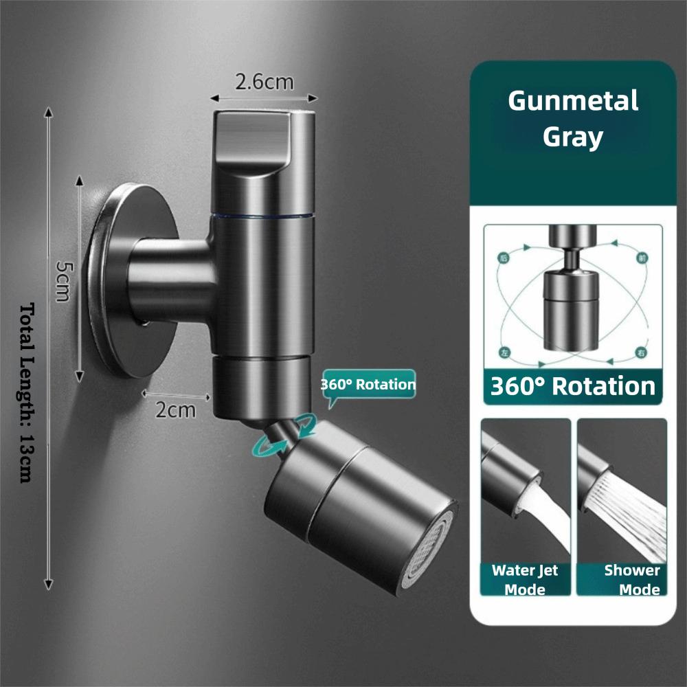 Stainless Steel In-wall Faucet Splashproof Design Two Water Outlet Modes Single Cold Water Faucet Mini Wash Basin Tap