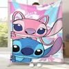 Manta de Flanela Desenho Kawaii Ponto S, Cobertor de Pelúcia Ultra Macio e Quente para Casa, Quarto, Cama, Sofá, Cobertura de Acampamento, Piquenique, Presente para Crianças