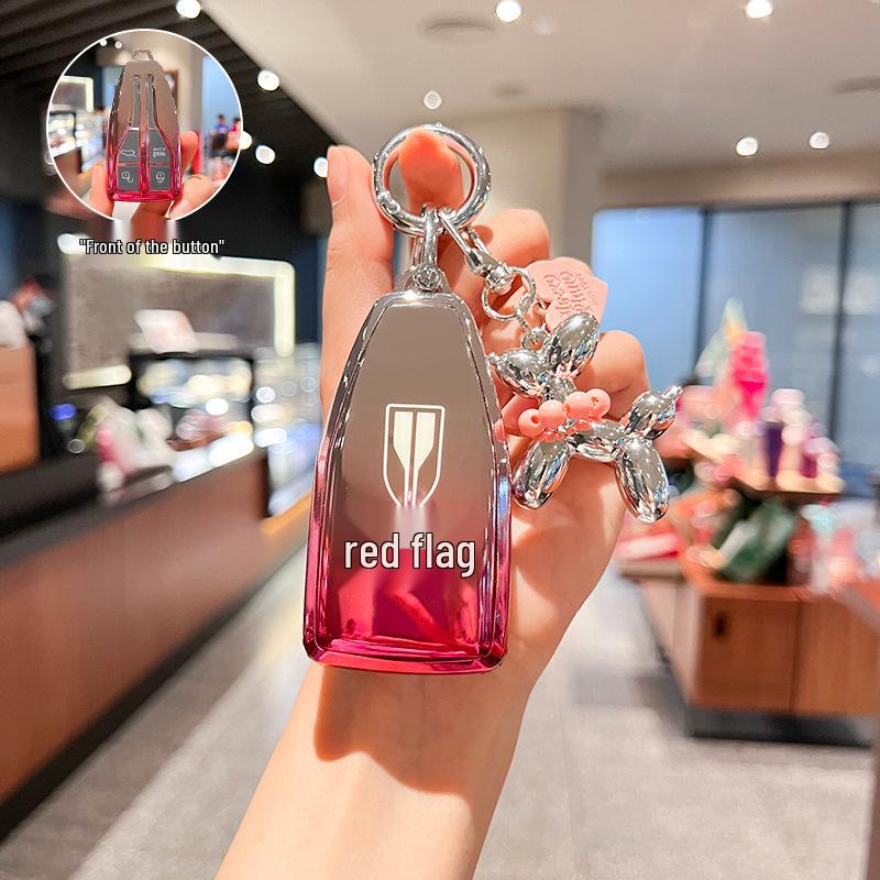 Hongqi HS5 2022 Key Case: Compatible with H9, H5, H7, HS7, HS9 Models - Luxury Unisex Car Shell and Key Holder