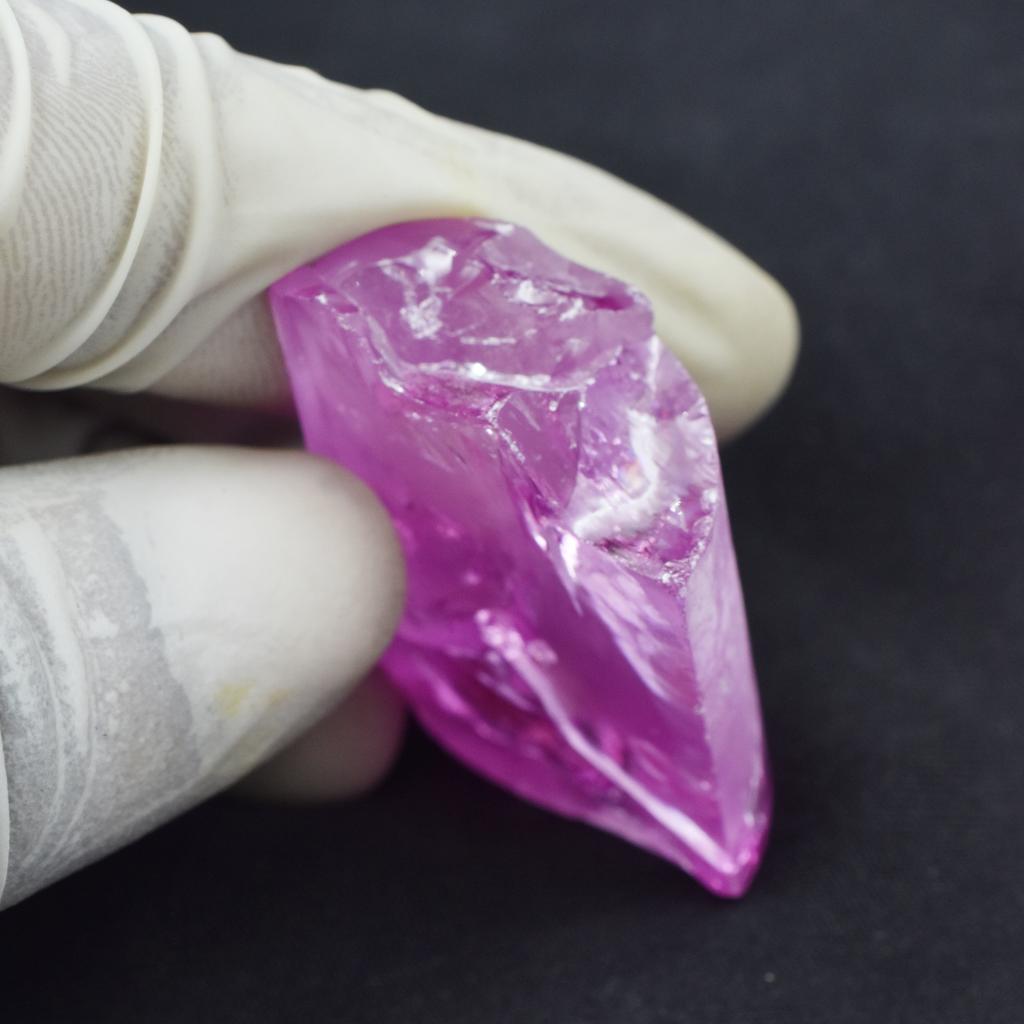 Natural Pink Zircon Loose Gemstone Uncut 160.60 ct Rough Stone for Lapidary and Gem Collections