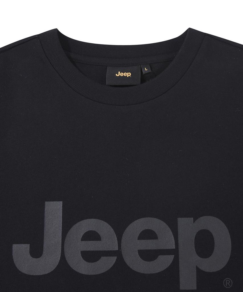 JEEP Heavy Cotton Big Logo Short Sleeve T-Shirt (Jr5Tsu191Bk)