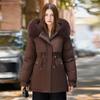Pie overcomes women's fleece live sleeves, winter new thickened waist and thin down cotton clothes, cotton-padded clothes and women's jackets