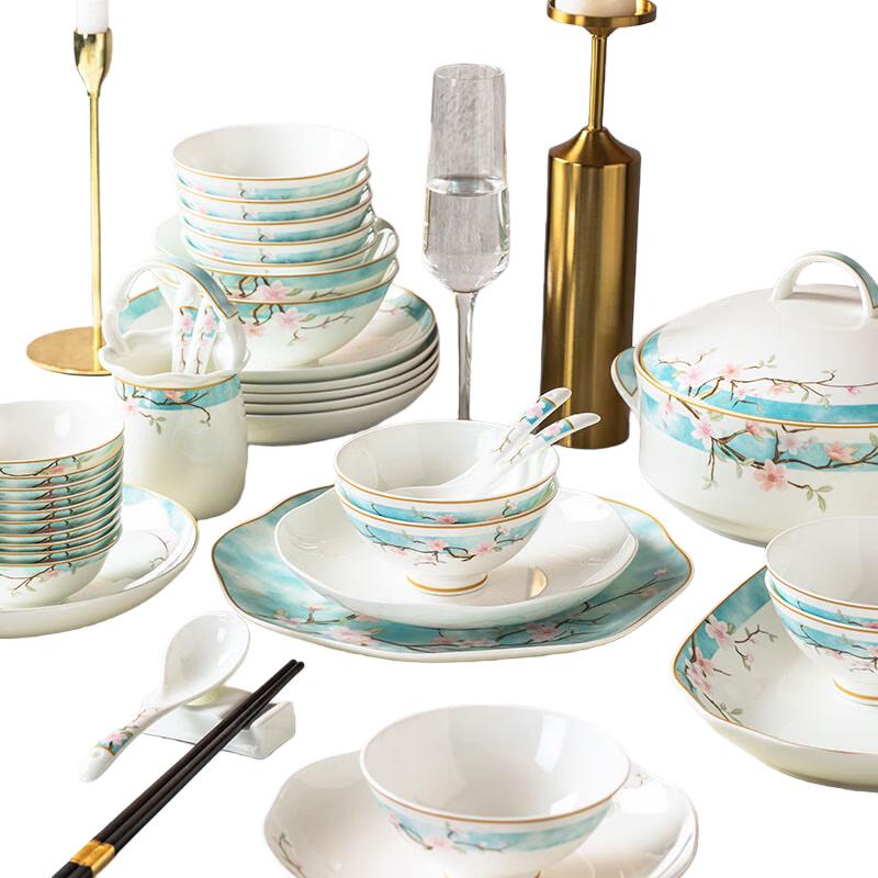 Tang Hui 54-Piece Ceramic Dinnerware Set