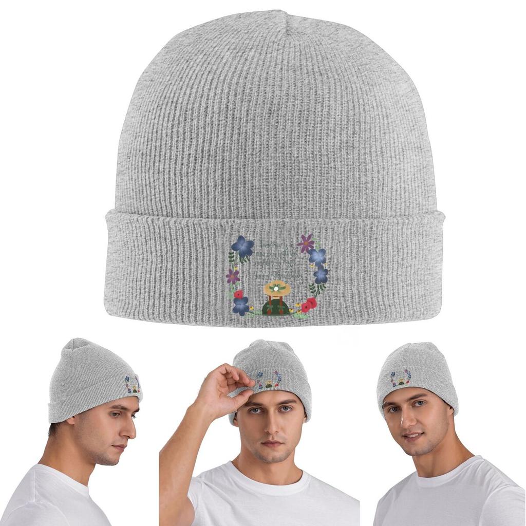 Anne auf Green Gables Warme Strickmütze Winter Strickhaube Mütze Skullies Beanies Hip Hop Kappen für Unisex