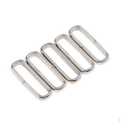 5 Pcs Stainless Steel Holder Keeper Buckle Ring Loop For 18mm