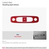 For Tesla Model 3 2019-2025 Model Y 2019-2025 Carbon Fiber Front Reading Light Panel Trim Sticker Car Interior Tuning Accessory