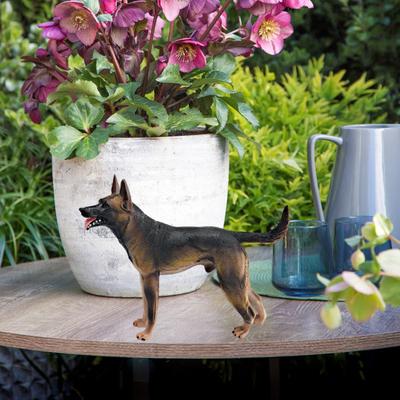 Simulated Dog Figurine PVC Puppy Model Miniature Animal Statue Sculpture Educational Toy Desktop Decoration Ornament Dog Lovers Gift