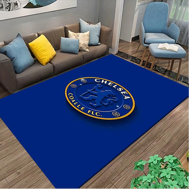 1 Stück Chelsea FC Bedruckter Stuhlunterlage für Home-Office, Wohnzimmer, Küche, Spielzimmerbereich Teppich