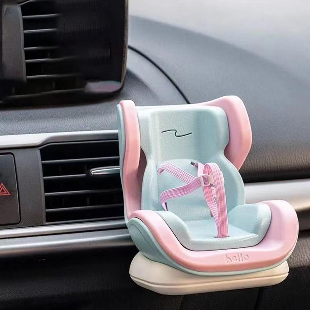 For Labubu Car Doll Safety Seat Cartoon Chair Model for Car Kawaii Doll Seat Outlet Decor Car Interior Styling Accessories