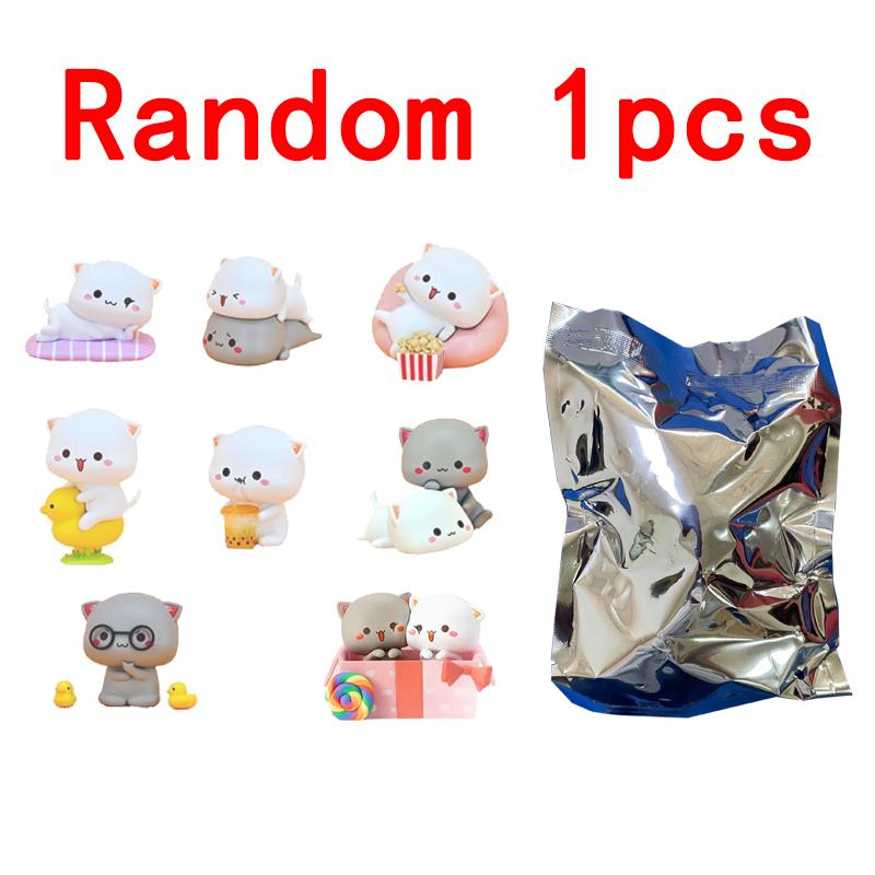 @НОВЫЙ Митао Кот 2 Сезон Счастливый Кот Дешевый Милый Кот Игрушки-сюрпризы Модель Кукла Дом Декор Долговечный Красивый Дизайн