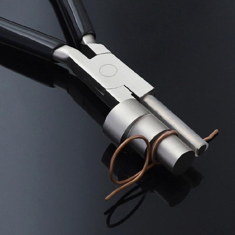 Comfortable Grip 6 inch Flat Nose Round Jaw Jewelry Pliers for Small Components