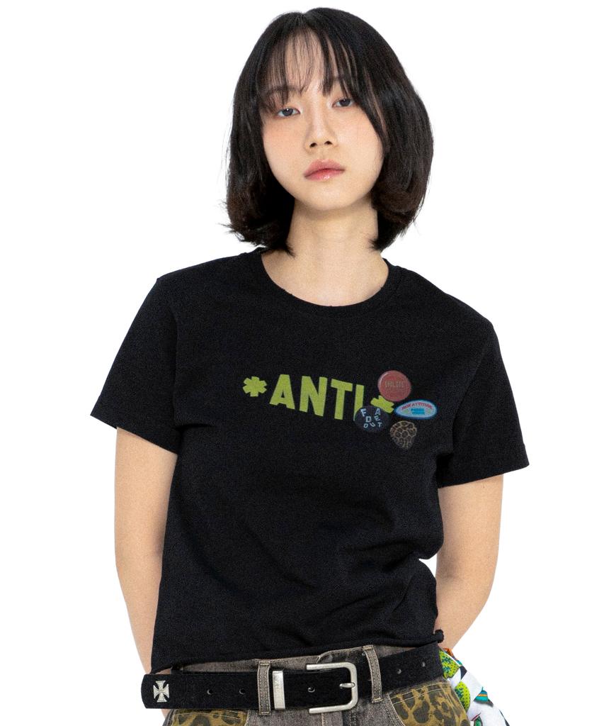 XTONZ Xf010 Anti-Pin Badge T-Shirt (Black)