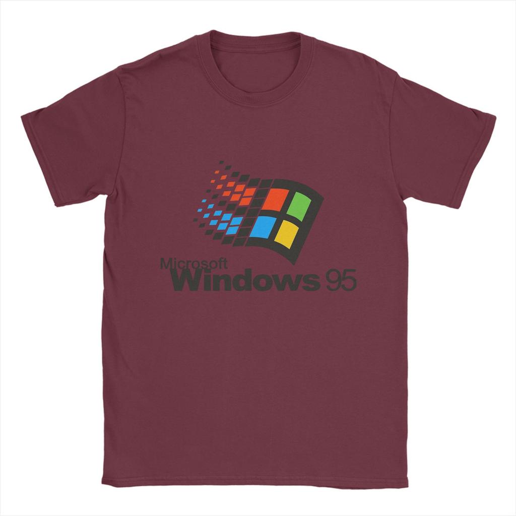 Windows 95  T Shirt Summer  Cotton T-Shirts For Men Fashion Pattern Tshirt Short Sleeve Vintage Tees