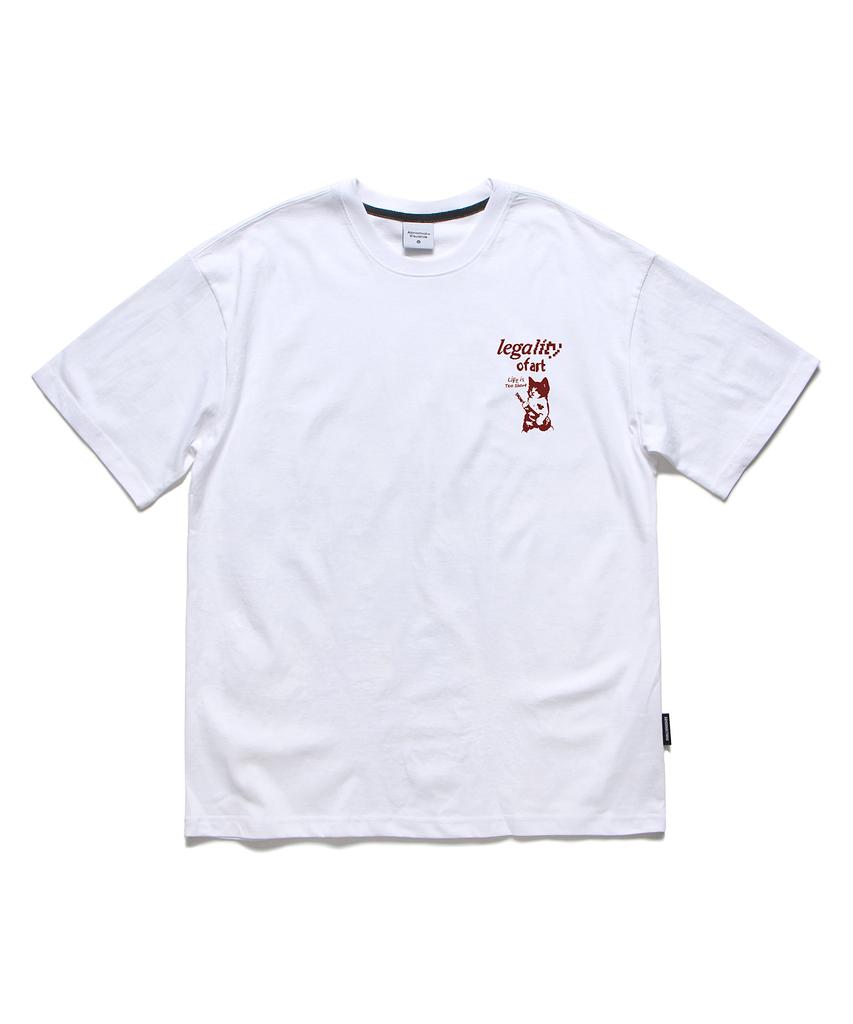 ABNORMALTHING Band Oversized T-Shirt Charcoal