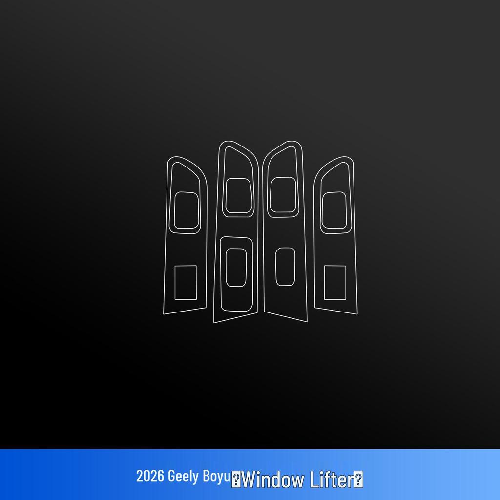 Interior Protective Film & Accessories for 2026 Geely Boyue: Tempered Glass for Console Screen, Gear Shift Sticker