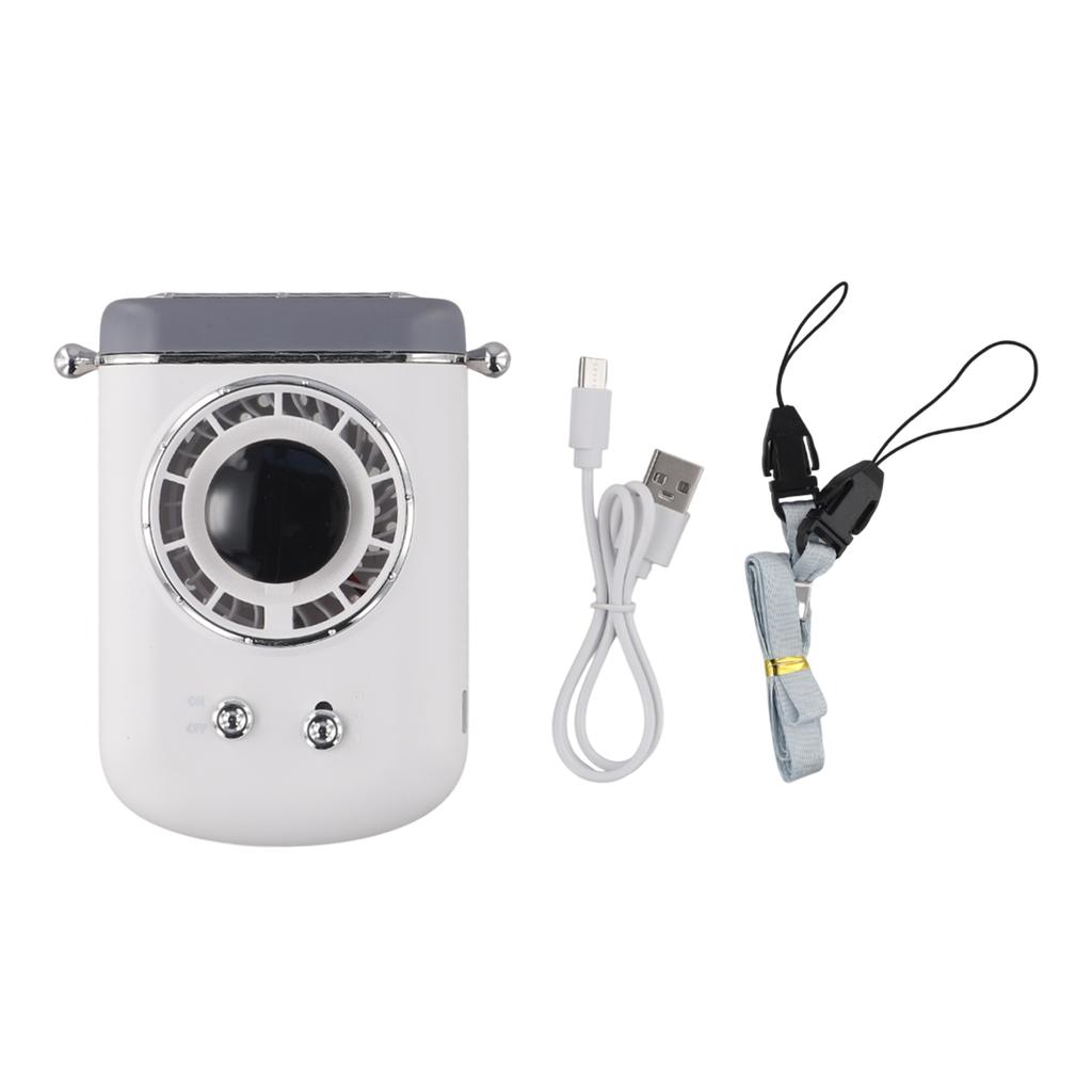 Comfortable Cooling Wearable Fan Portable Cooling Fan Fan With Led Display Feature Multi Functional Fan Lightweight And Portable
