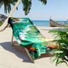 Sea Turtles and Beach Waves Design Beach towel quick-drying for travel outdoor sports jogging beach and swimming
