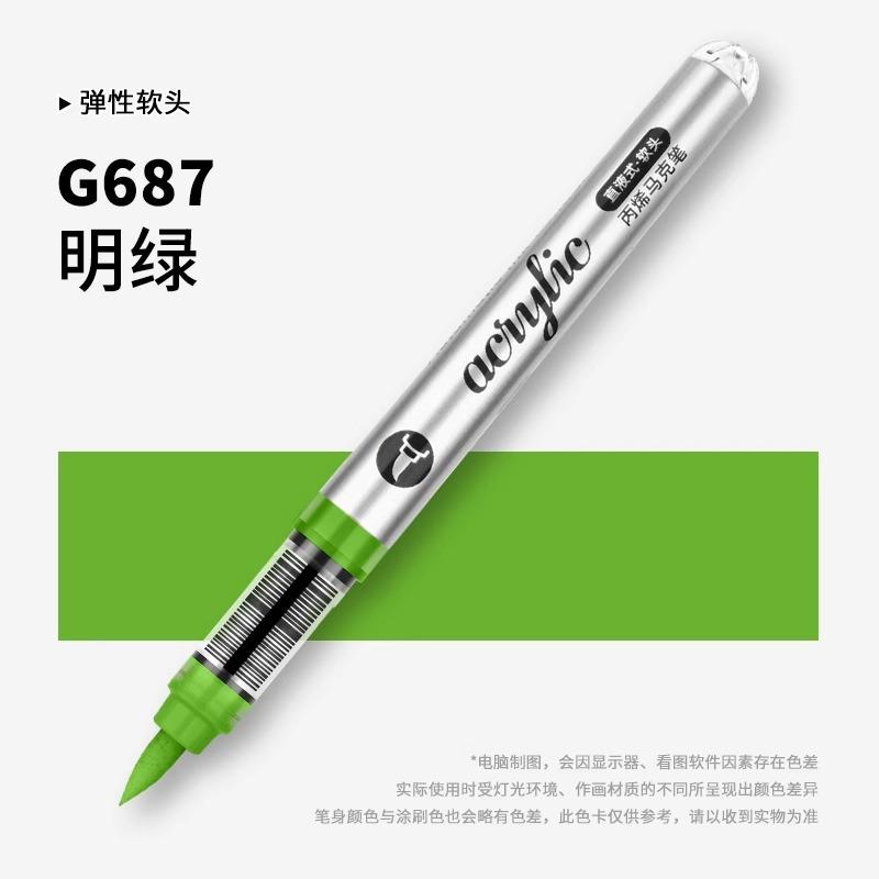 GRASP 120/1 Colors Acrylic Paint Pens Markers Brush Tip Paint Markers for Rock Painting Wood Stone,Christmas DIY Art Supplies