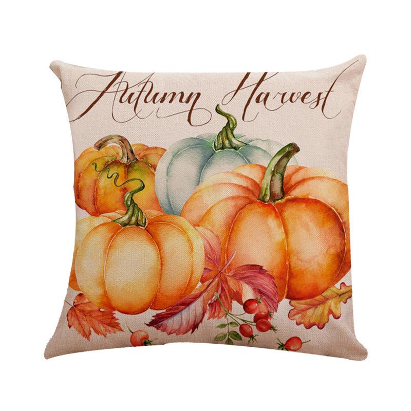 Halloween Pumpkin Series Throw Pillow Covers With Digital Printing Of Short Plush Fabric Car-Shaped Sofa Cushion Home Decor