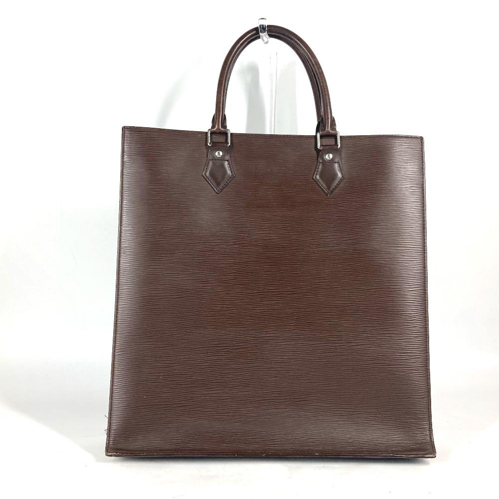 Louis Vuitton M5908D Epi Sac Plat Tote Bag Vertical Hand Bag Leather mocha Brown