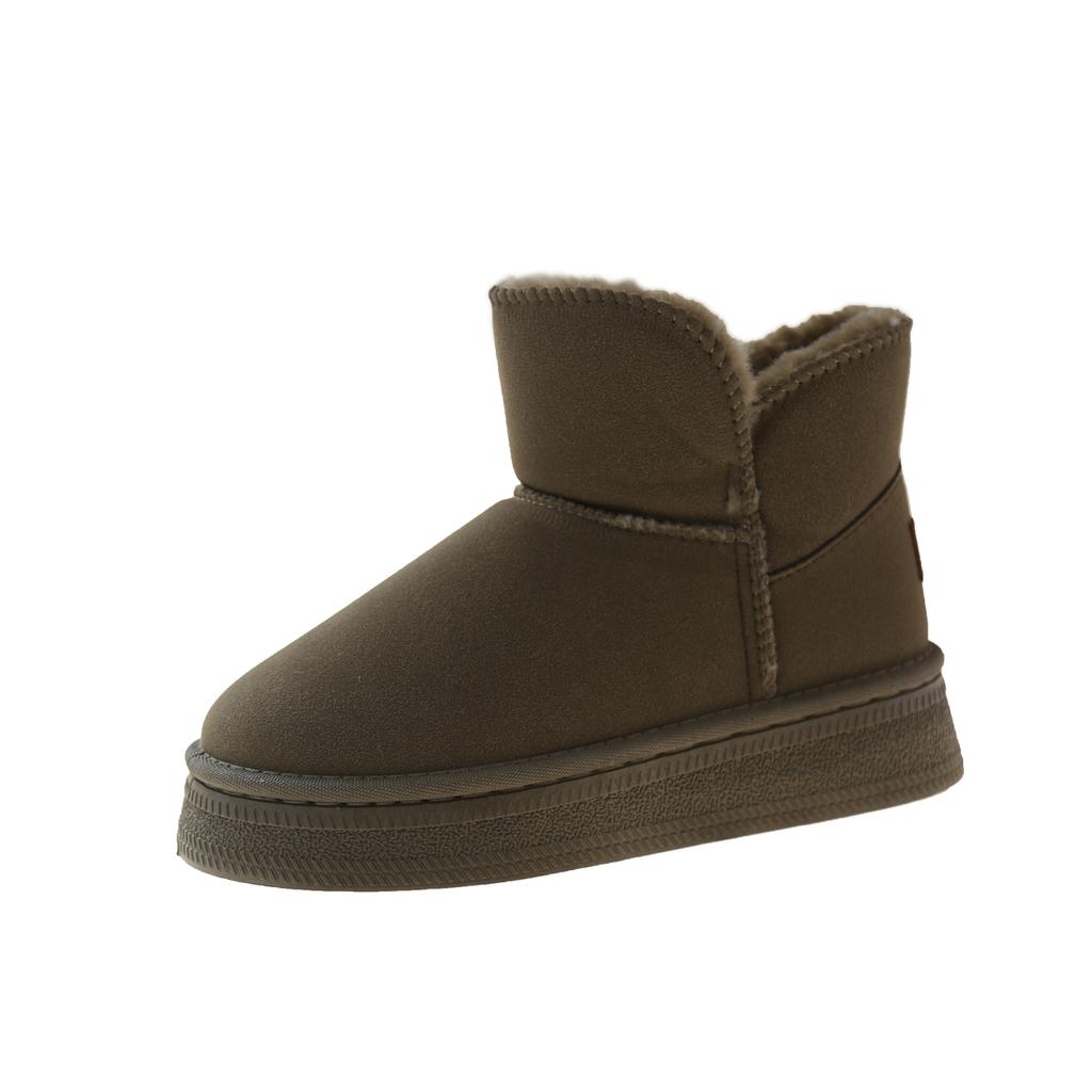 Fashion Women's Snow Boots New Warm Plush 2024 Hot Sale Wear Resistant Thick-soled Winter Fashion Solid Color Casual Comfortable Boots