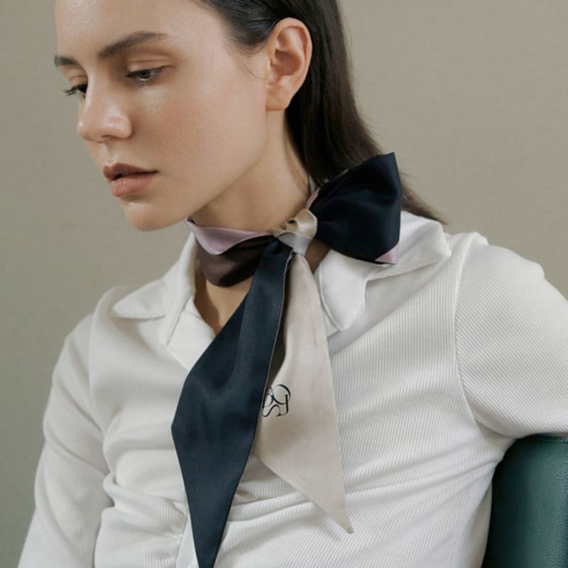 BB’DE SOLI’DE belle twilly scarf - black