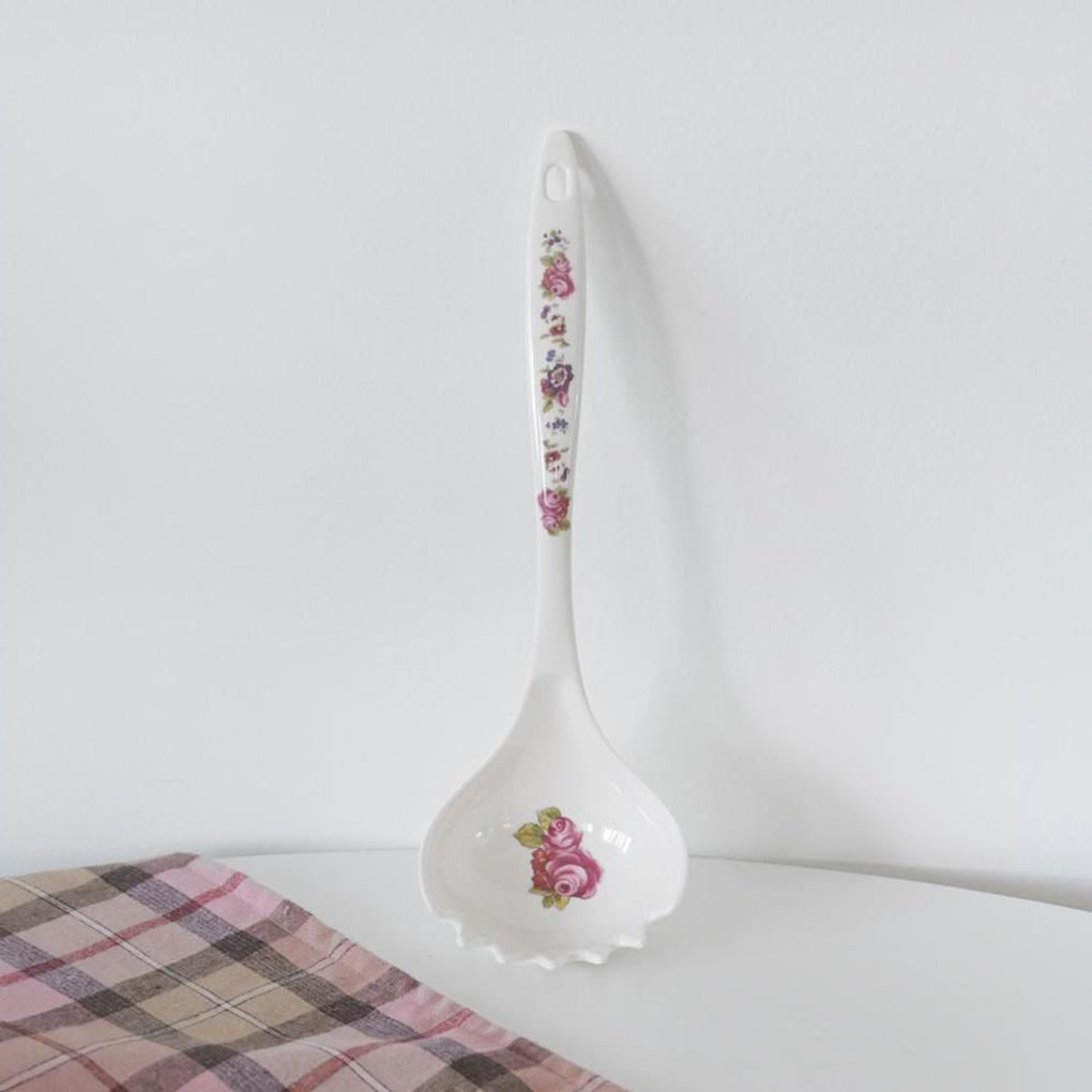 Vintage Blume Melamin Kochgeschirr Nudelsuppe Löffel