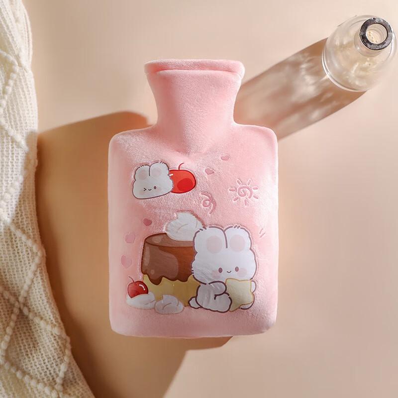 Fumade Pink Rabbit Plush Hot Water Bottle