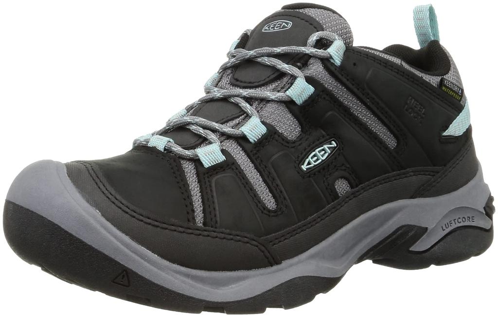 KEEN CIRCADIA WP Circadia Waterproof Trekking Size cm Shoes, Women's, Black/Cloud Blue, 24.5