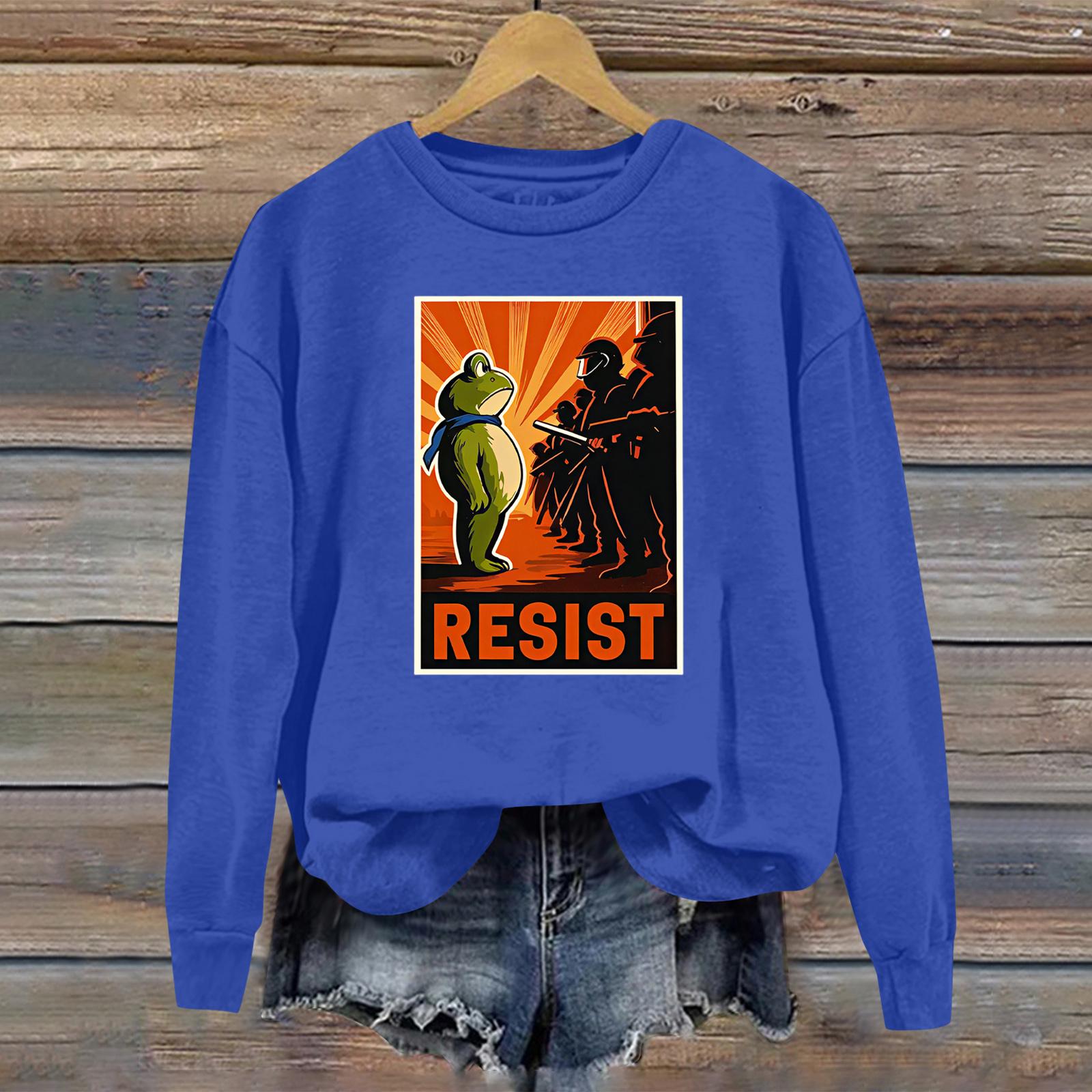 

Женские модные повседневные универсальные свитшоты с длинным рукавом и круглым вырезом XL синий