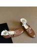 Soft Leather Version~ Age-reducing Girl Pink Small Leather Shoes 2025 Spring New One-button Mary Jane Shoes Low-heeled Single Shoes