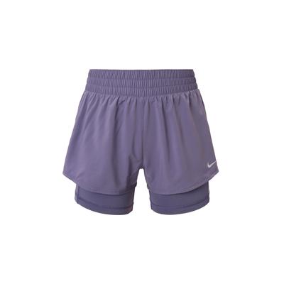 Dri-Fit One Mid-Rise 2-In-1 Quick-Dry Casual Sports Shorts Women Bottoms Dawn-Deep-Purple DX6013-509