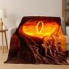 Movie L-Lord of The Rings H-Hobbit Flannel Blanket Soft Warm Blanket Throw Blanket for Bedroom Living Room Bed Picnic Gift Kid
