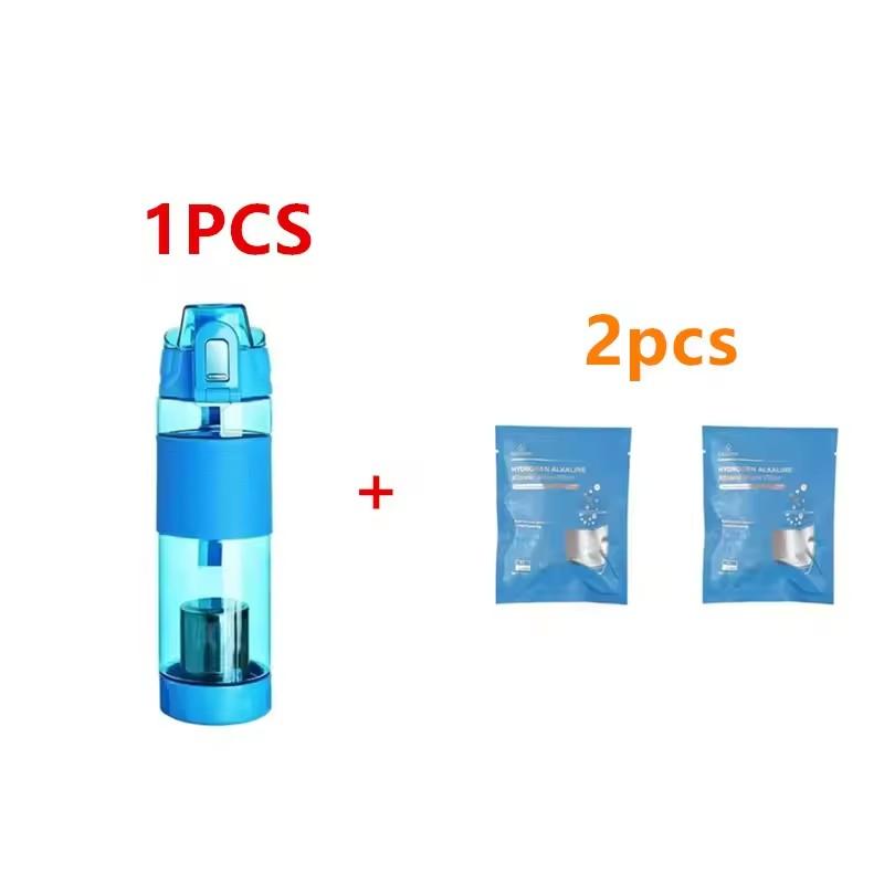 Tomaline Alkaline Water Cup (Increase the PH To the 7.2 To 9.5 Energy Bottle,650ml Alkaline Water Bottle Sports Filter Bag