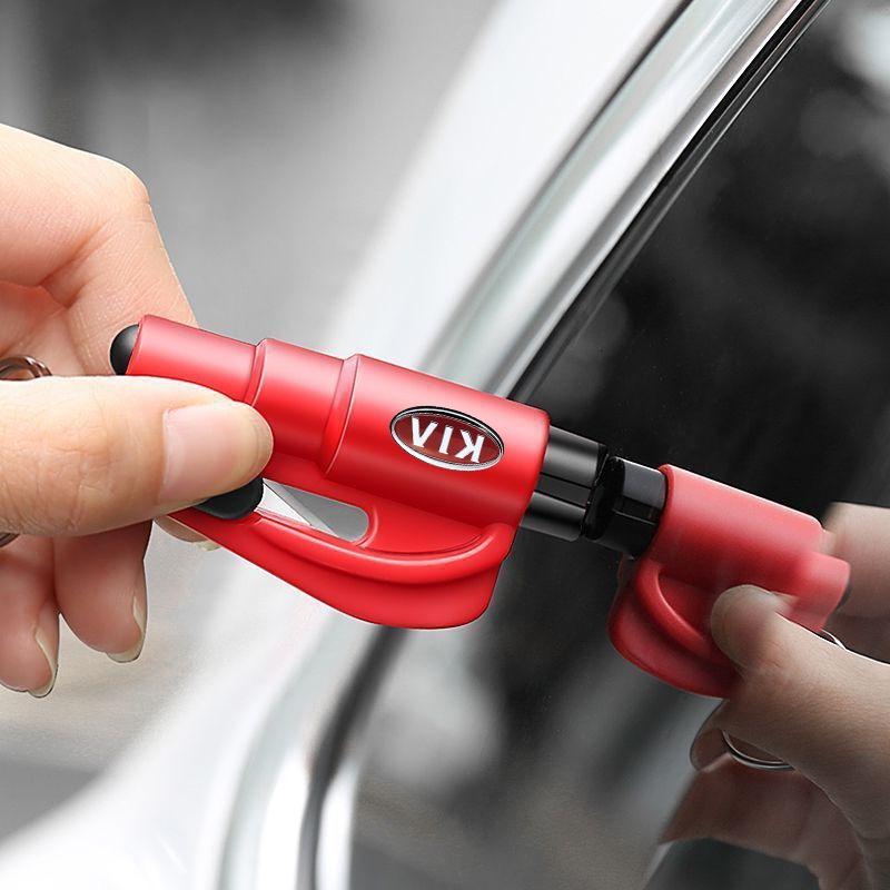 2025 Fashion New 3-in-1 Car Safety Hammer Auto Emergency Glass Window Breaker Car Tool For KIA Cerato Sportage R K2 K3 K5 Sorento Sportage R Rio Soul