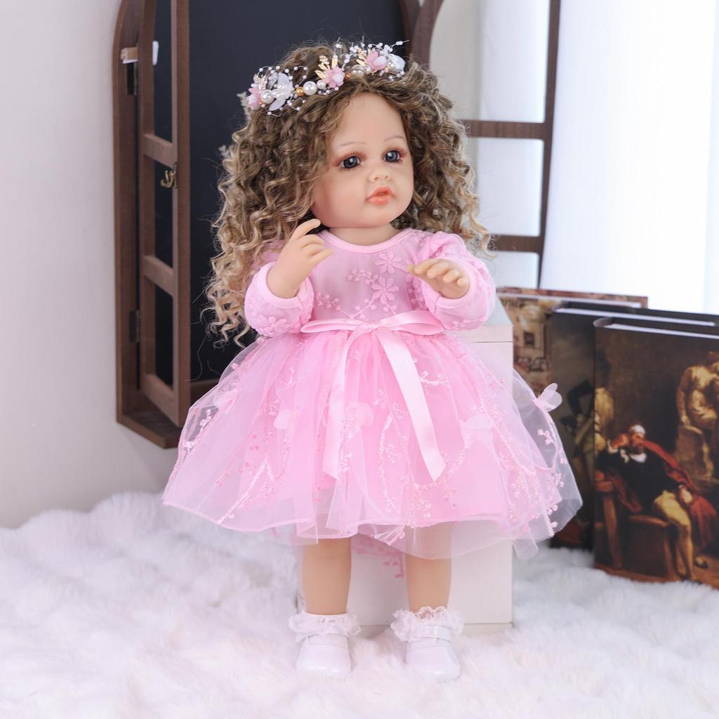 55cm Reborn Babies Doll Full Silicone Vinyl Girl Newborn Dolls Reborn Girl Gifts Early Educational Playmate KEIUMI Toy