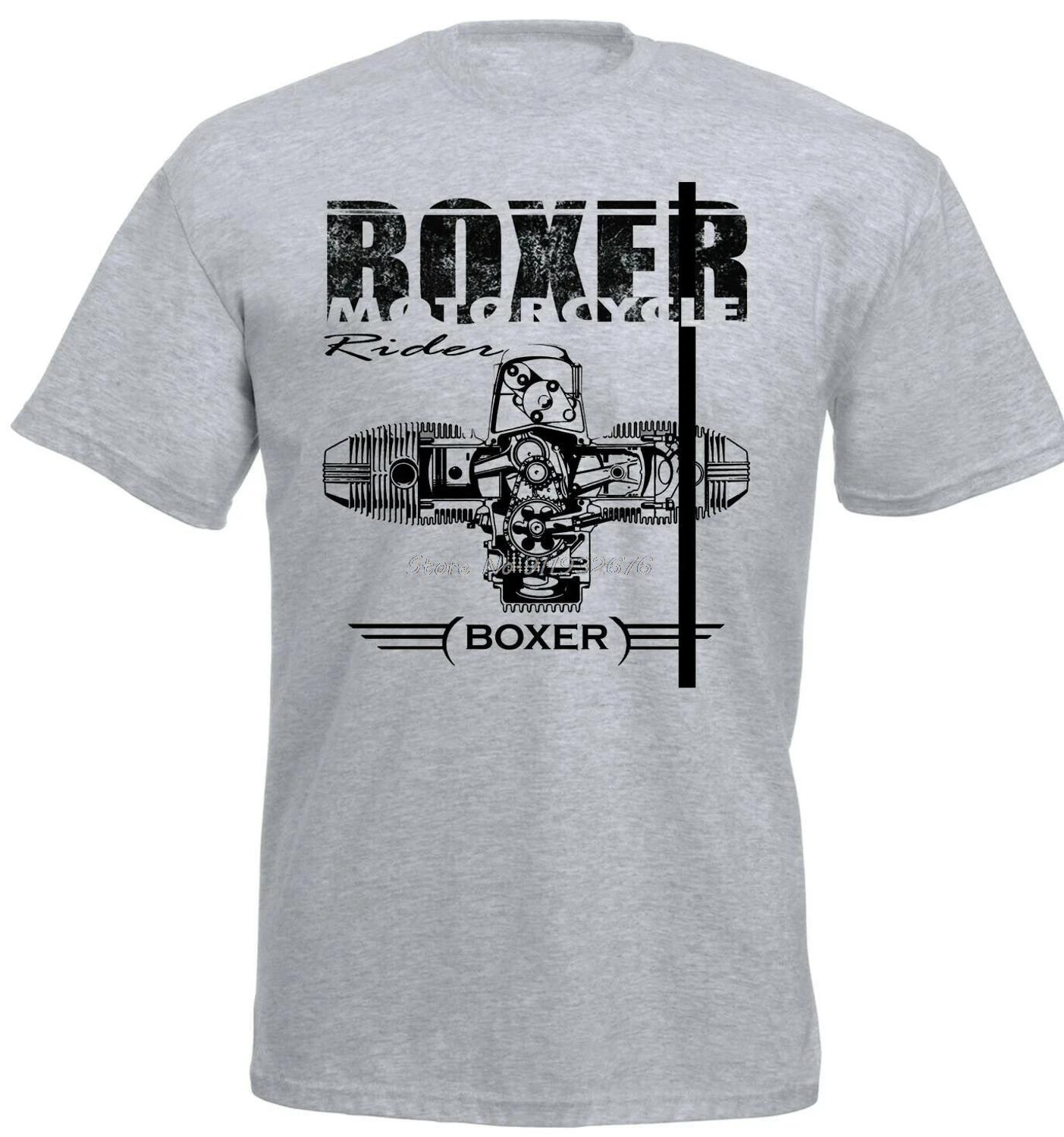 

Футболка Boxer Motorcycle Engine Motorrad Racing, модная повседневная футболка с коротким рукавом для мужчин, хлопковая футболка в уличном стиле в стиле Харадзюку 4XL