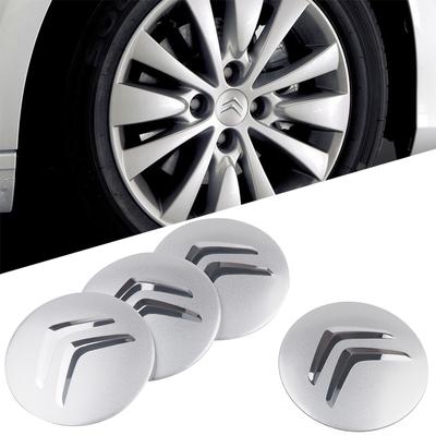 4 Stück Auto Styling Aluminium Radnabenkappen Aufkleber Für C4 C3 Xsara C-Elysee C5 C1 DS DS3 DS5 DS4 Jumper Picasso