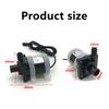 Liten Vattenpump Dränkbar DC 12V 24V Borstlös Motor Vattencirkulation Solvattenpumpar 350~900L/h