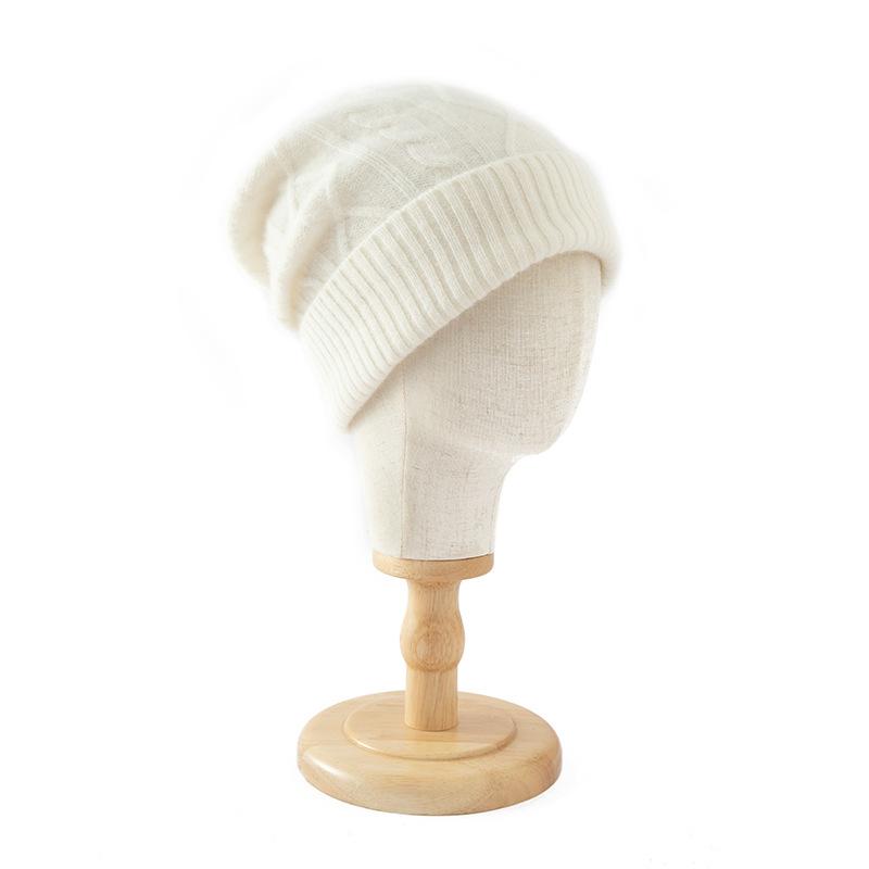 Merino fine pure wool autumn and winter cold hat, soft, comfortable and warm knitted beanie, versatile
