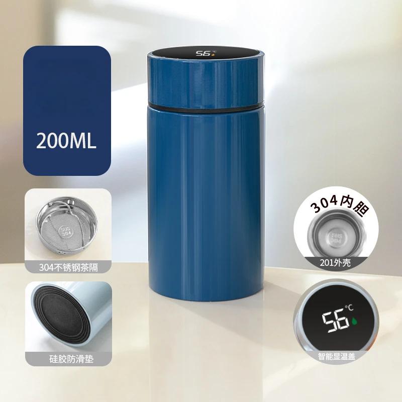 Chytrá mini láhev na vodu Nerezová termoska s filtrem Izolovaná vakuová termoska Zobrazení teploty Cestovní hrnek Termohrnek