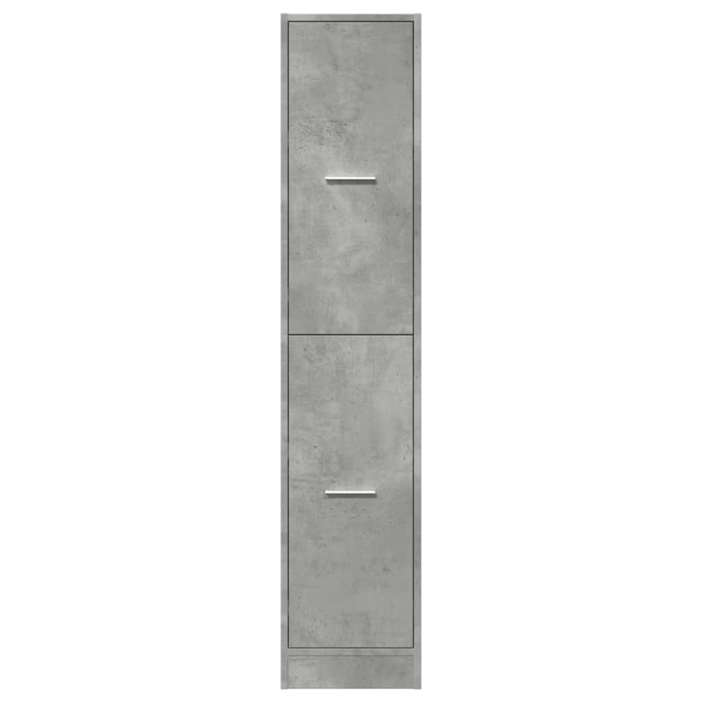 Pharmacy Cabinet Concrete Grey 30x41x144.5 cm Particleboard