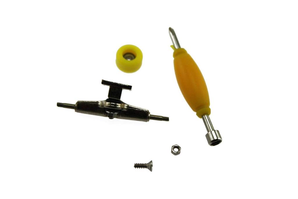 DIY Fingerboard Skateboard with Wheel Assembly Screwdriver Case Included Olive-G Bearings, Required, &