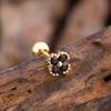 10Pcs/Set 20G Gold Cartilage Earring CZ Tragus Earring Bear Spider Design Helix Stud Rings Conch Ear 316L Steel Piercing Jewelry