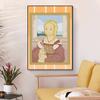 Cute Famous Painting Cartoon Art Poster And Prints Canvas Paintings Wall Art For Living Room Home Decoration