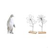 Penguin Iron Flower Resin Animal Minimalist Collectable Craft Decorative Ornament Metal Wire Statue