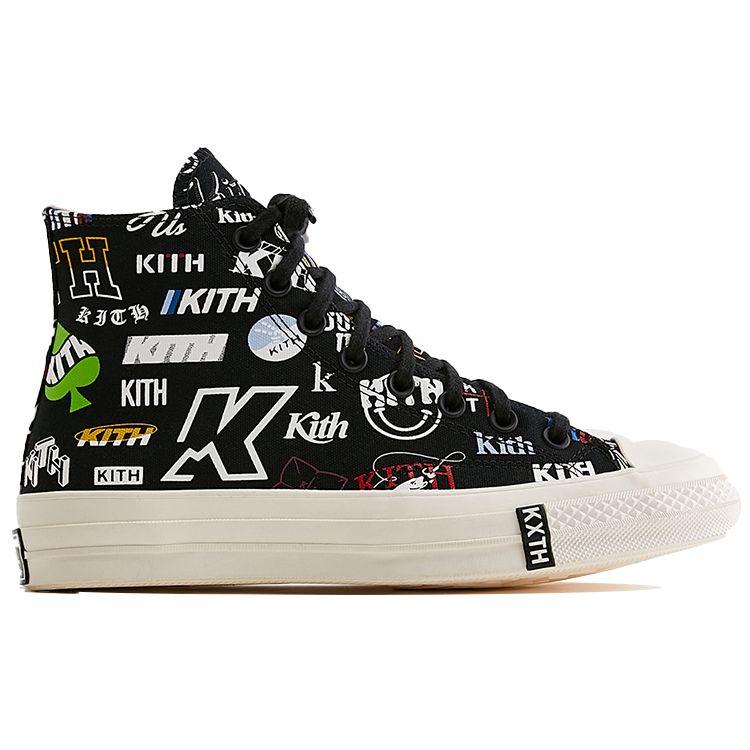 Kith x Converse Chuck 70 High 10° Anniversario - Sneakers Unisex Nere Multi Egret 172465C