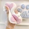 Squishy Cat Paw Large Toy, Handmade Purple Cat Squeeze Toy for Stress Relief, Giant Soft Cat Paws Stress Ball