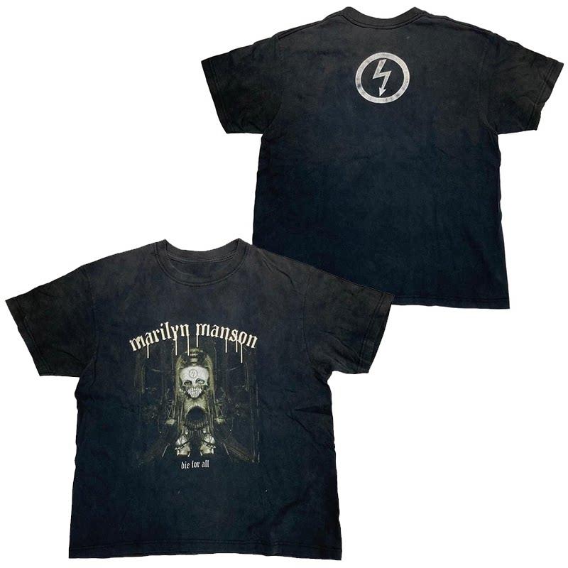 Marilyn Mansons Abstract American Retro Oversized Streetwear Summer Shortsleeved Tshirt 2XL